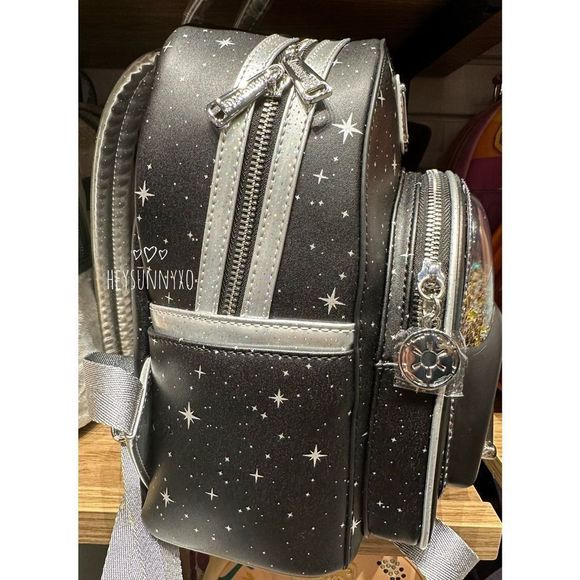 Loungefly Star Wars Darth Vader Helmet Confetti Mini Backpack - Picture 2 of 4